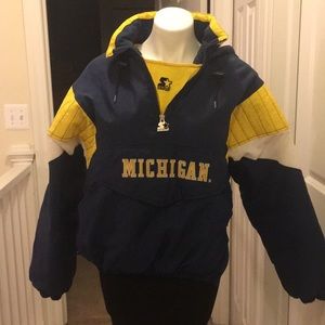 *Vintage* Michigan Starter Pullover Jacket